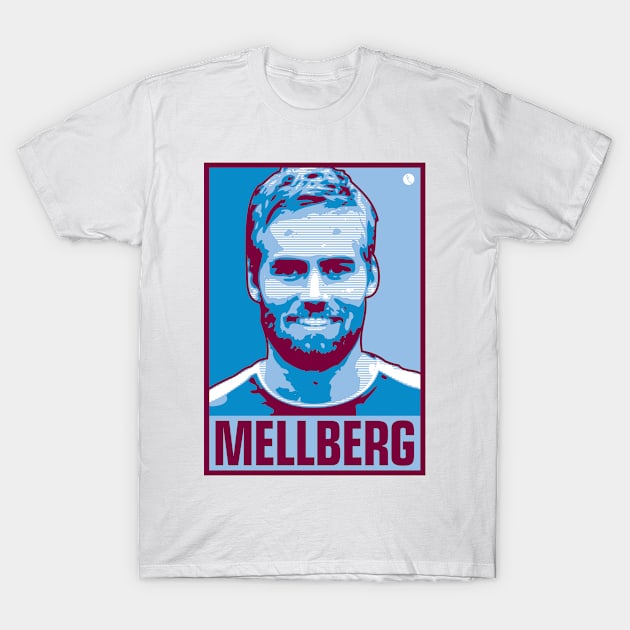 Olof Mellberg T-Shirt by DAFTFISH